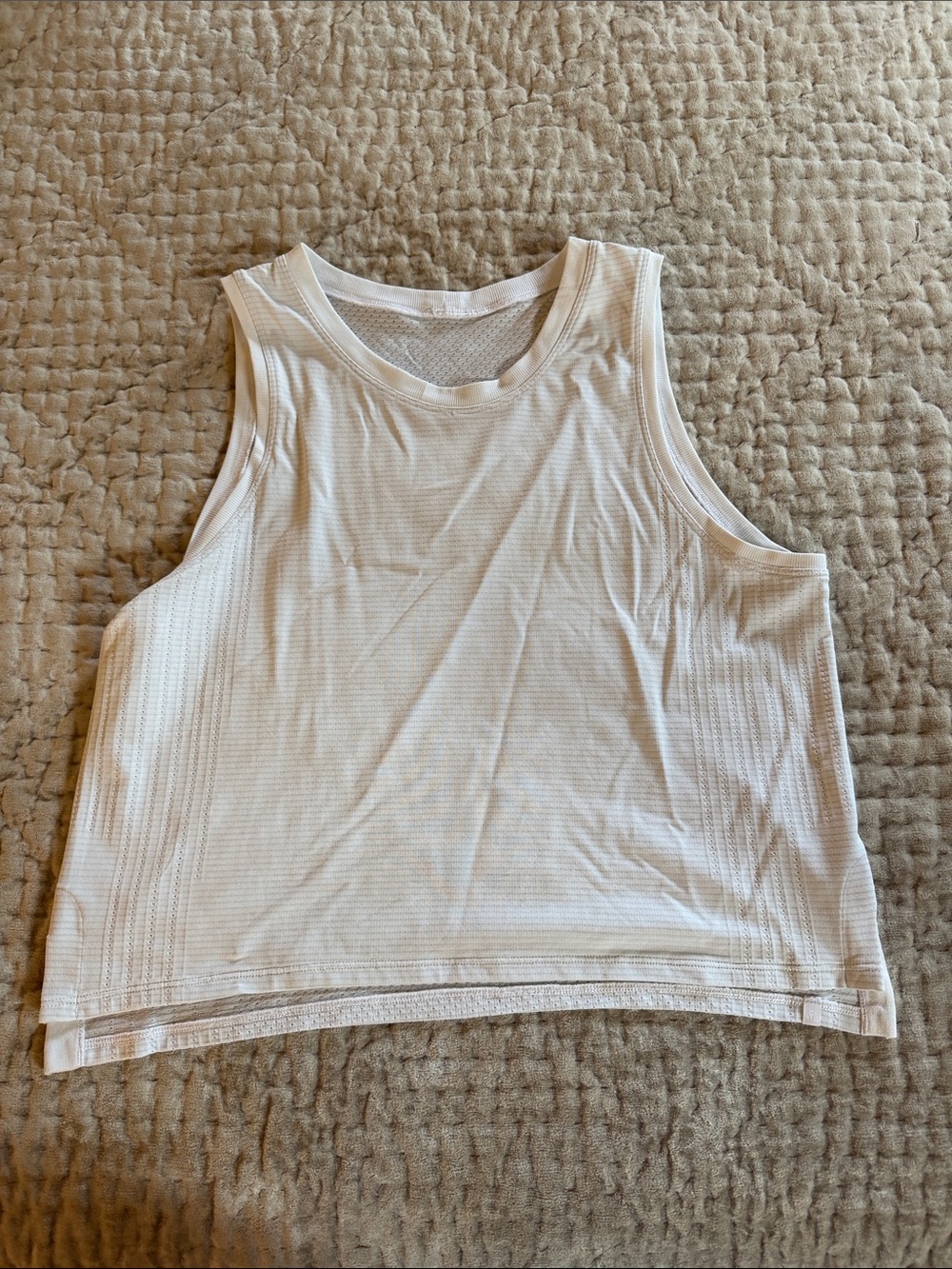 lululemon athletica White Sleeveless Athletic Tank